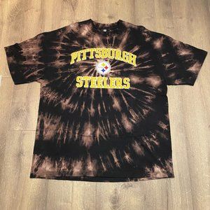Pittsburgh Steelers NFL Bleach Dye T-Shirt